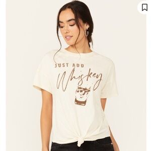Shyanne Just Add Whiskey Knotted T-Shirt